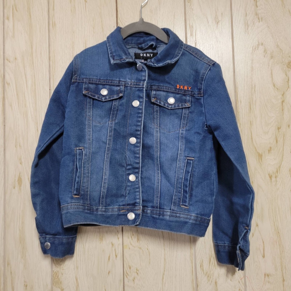 DKNY Girls Button Down Denim Jacket 6